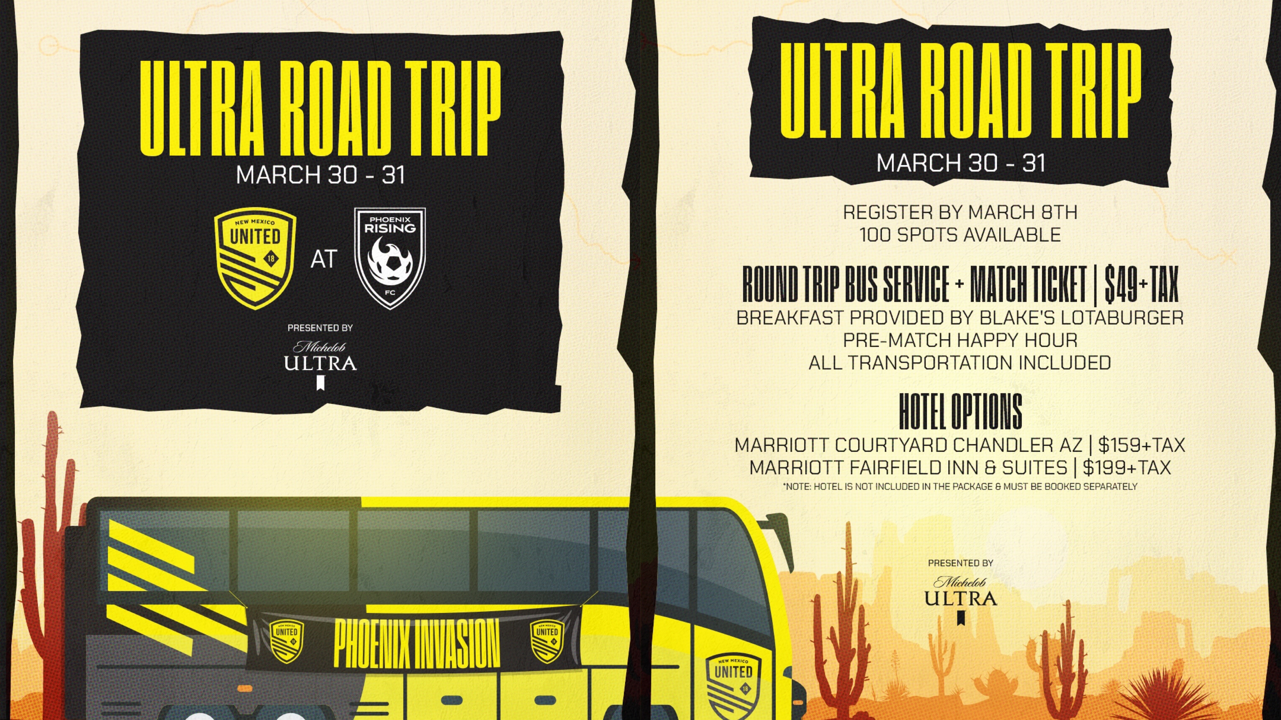 NEW MEXICO UNITED & MICHELOB ULTRA LAUNCH “ULTRA FAN ROAD TRIP” featured image