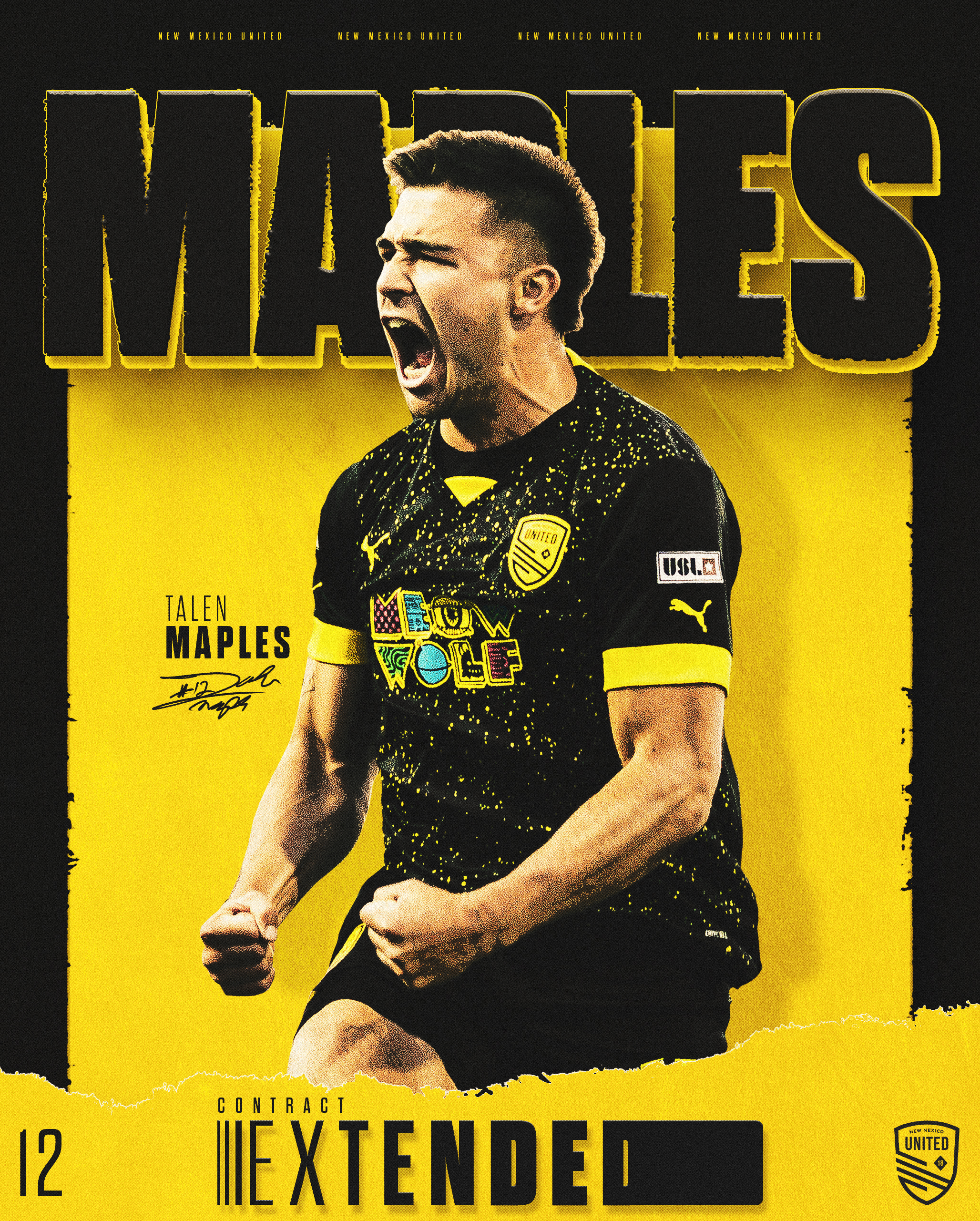 New Mexico United Announces Extension of Star Defender Talen Maples featured image