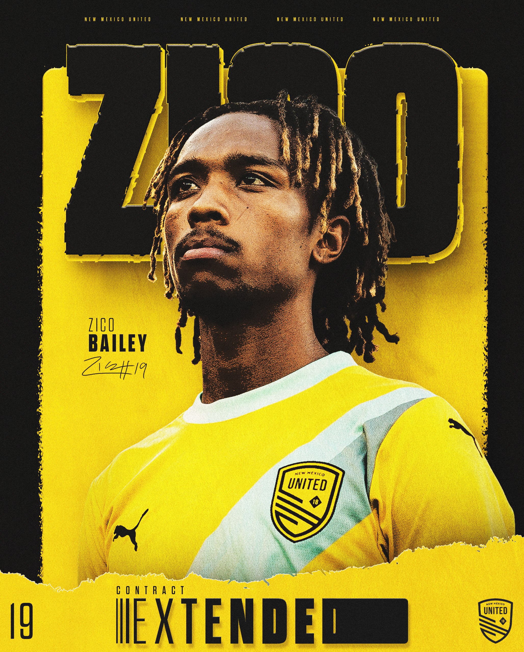 New Mexico United Announces Extension of Star Midfielder Zico Bailey featured image