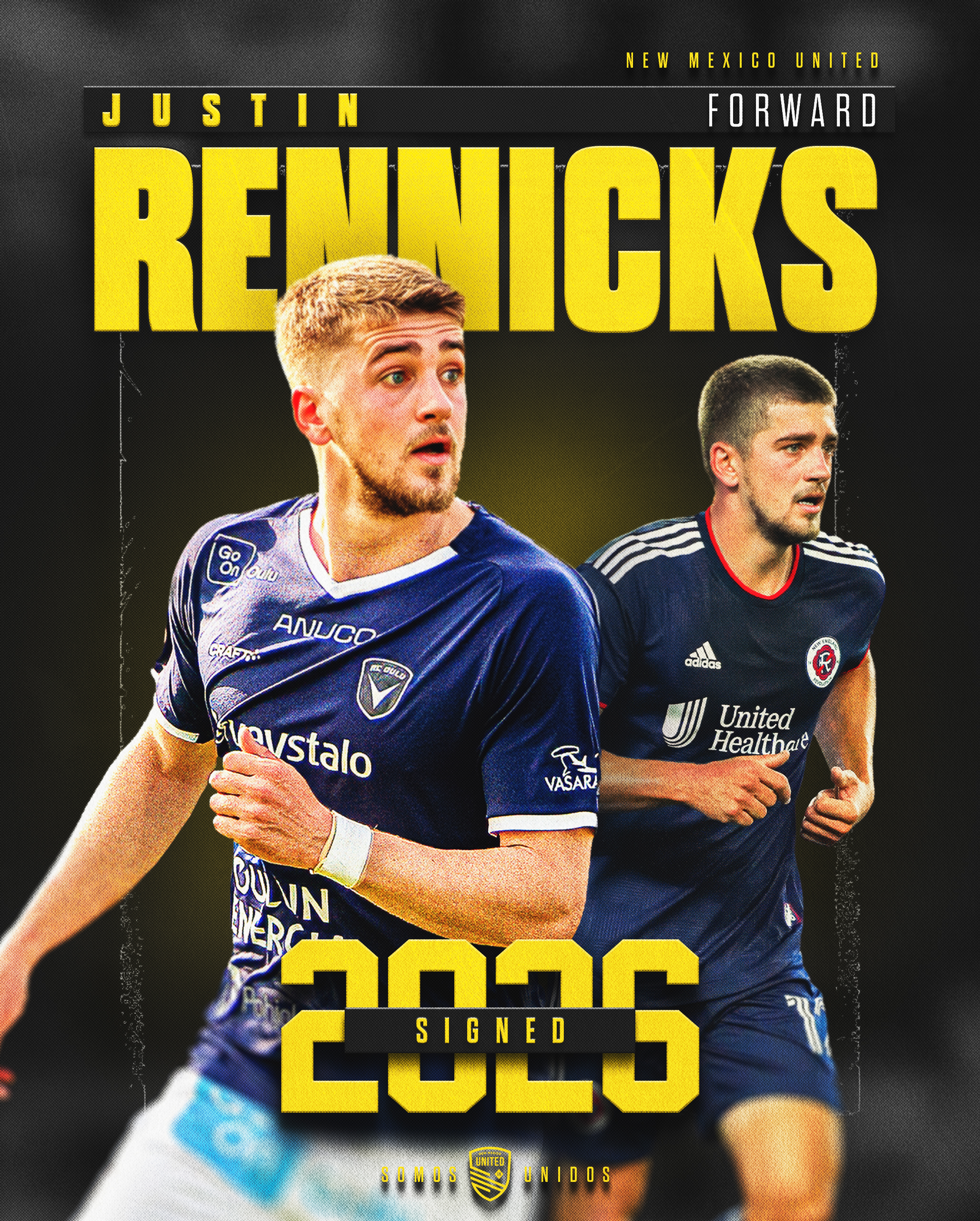 MLS and International Forward Justin Rennicks Signs with New Mexico United featured image
